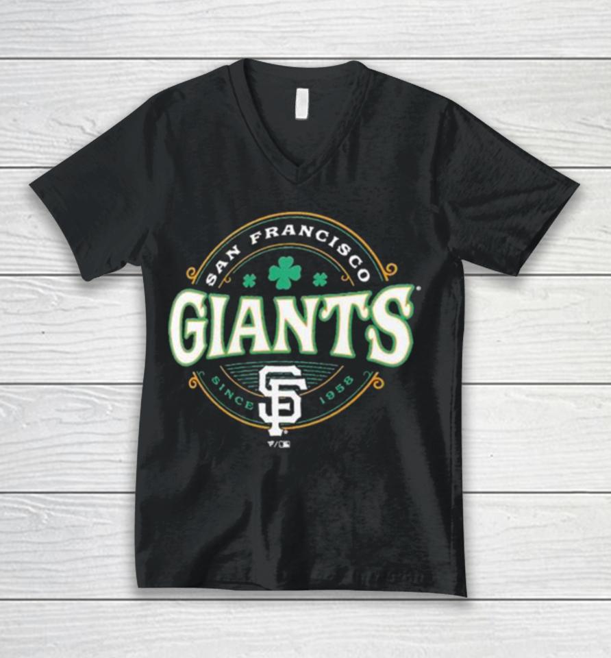 San Francisco Giants St. Patrick’s Day Lucky 2024 Unisex V-Neck T-Shirt