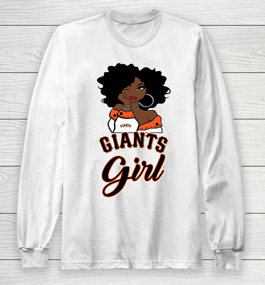 San Francisco Giantss Girl Mlb Long Sleeve T-Shirt