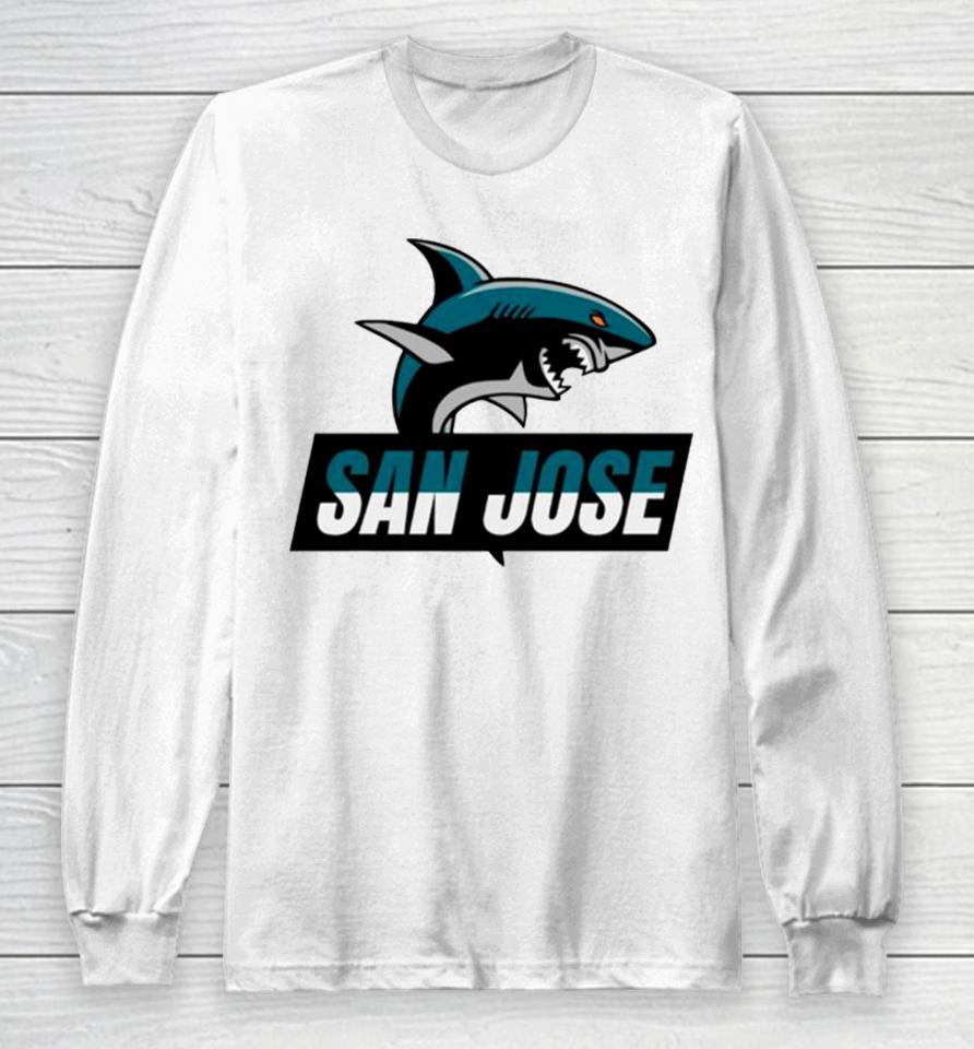 San Jose Hockey Sharks Nhl Logo Long Sleeve T-Shirt
