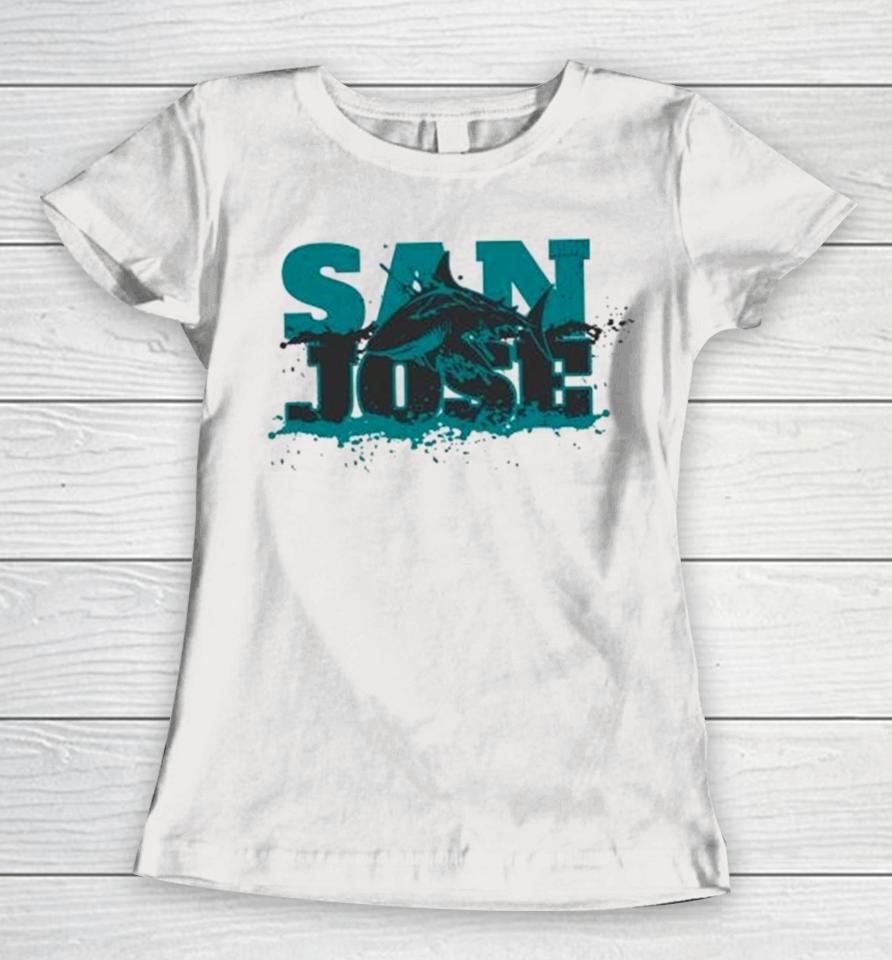 San Jose Hockey Sharks Swim Sport Women T-Shirt