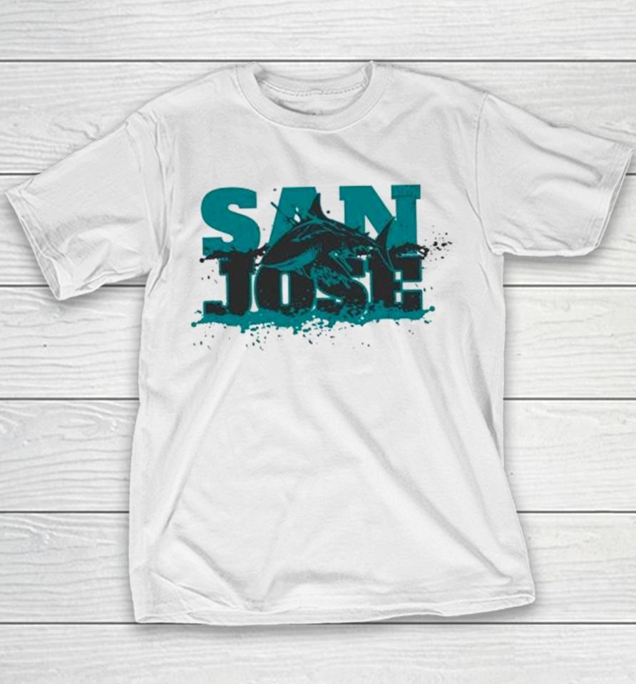 San Jose Hockey Sharks Swim Sport Youth T-Shirt