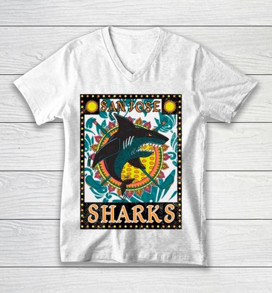 San Jose Sharks 23 24 Diwali Unisex V-Neck T-Shirt