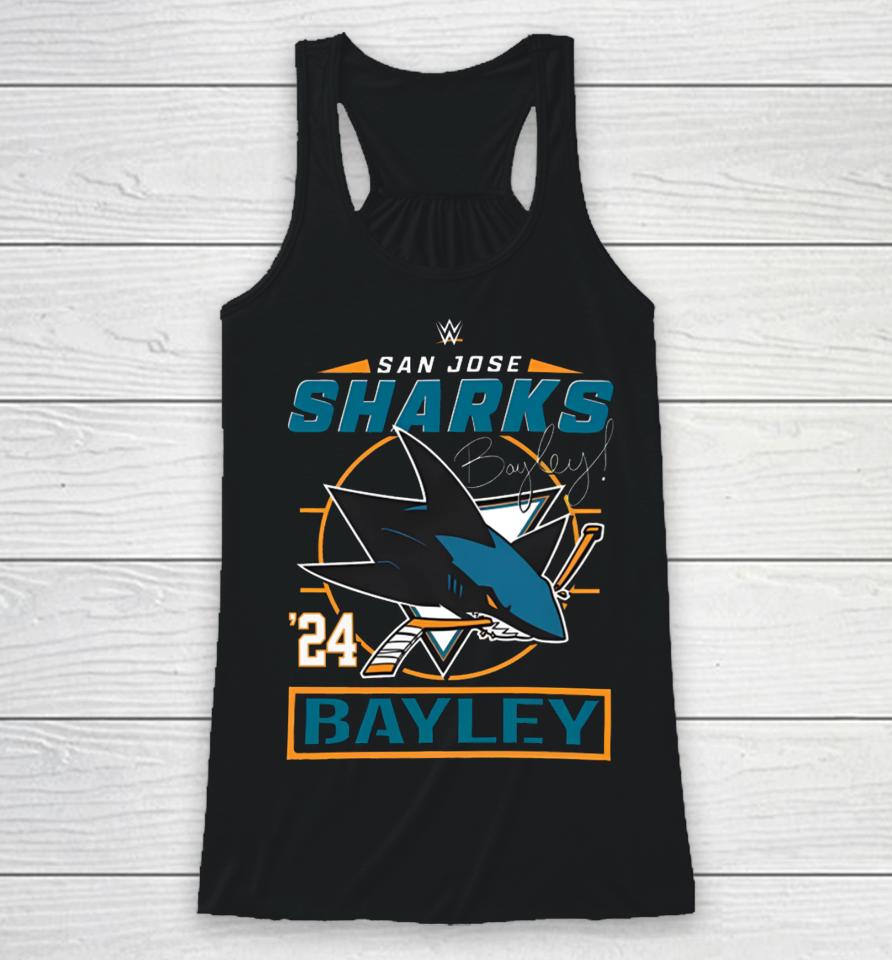 San Jose Sharks Bayley Wwe ’24 Racerback Tank