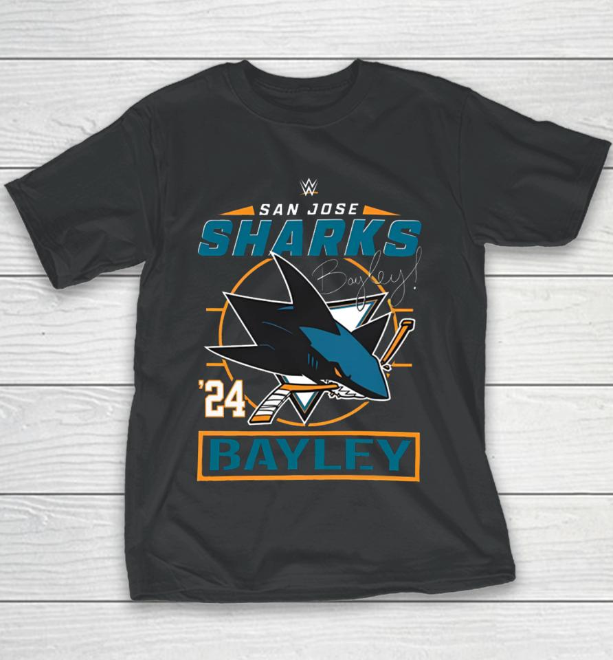 San Jose Sharks Bayley Wwe ’24 Youth T-Shirt