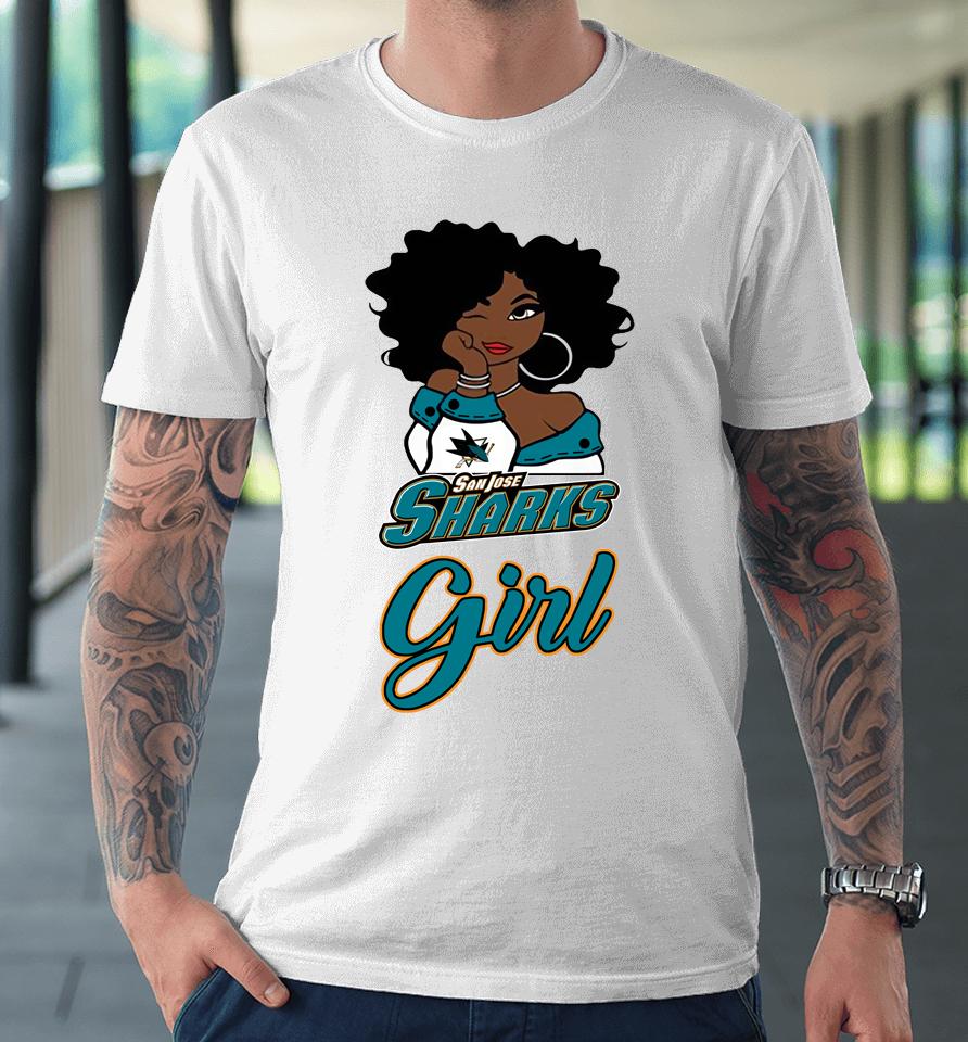 San Jose Sharks Girl Nhl Premium T-Shirt