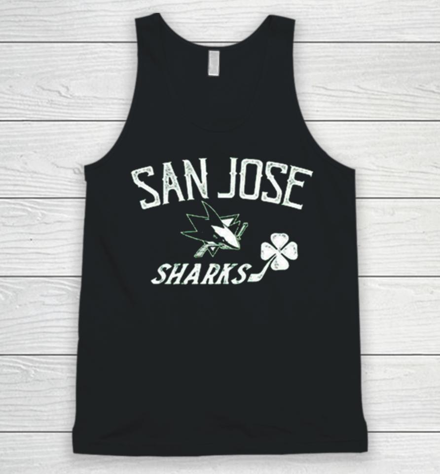 San Jose Sharks Levelwear Youth St. Patrick’s Day Little Richmond Clover Unisex Tank Top