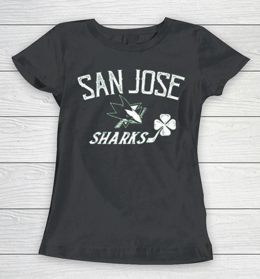 San Jose Sharks Levelwear Youth St. Patrick’s Day Little Richmond Clover Women T-Shirt