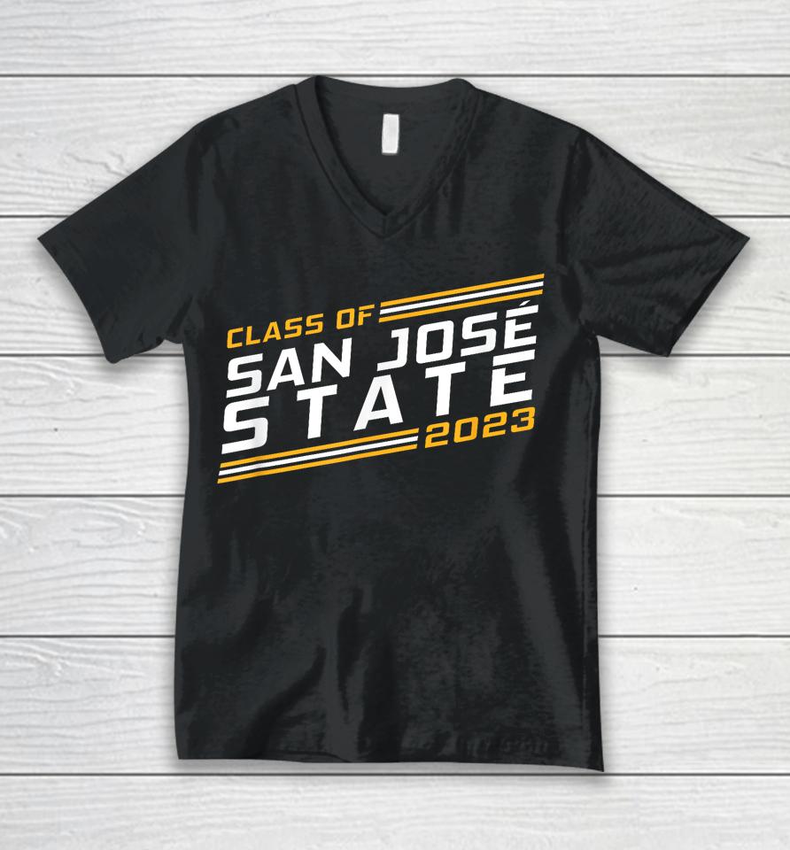 San Jose State University Sjsu Spartans Class Of 2023 Unisex V-Neck T-Shirt