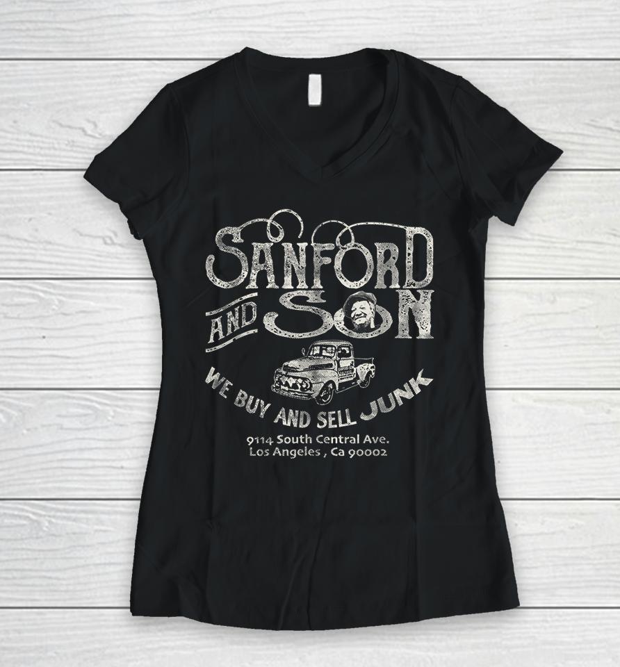 Sanford And Son Corduroy Funny Women V-Neck T-Shirt