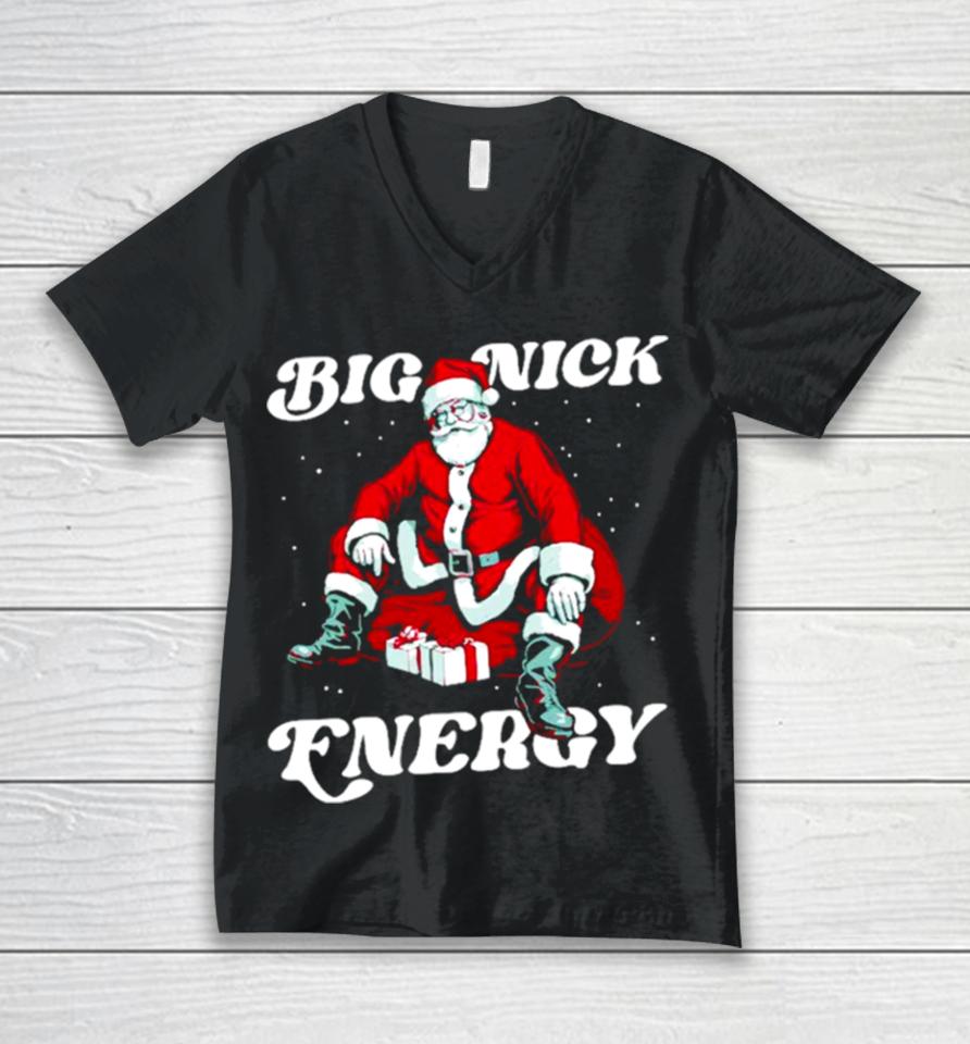 Santa Big Nick Energy Christmas Unisex V-Neck T-Shirt