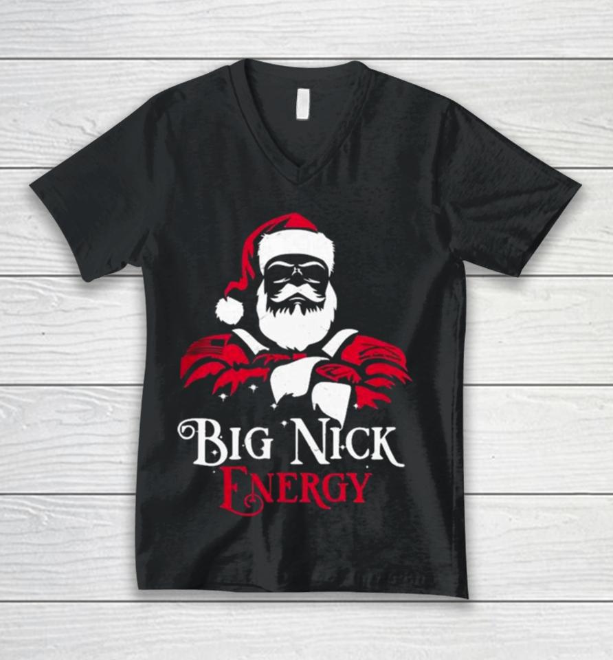 Santa Big Nick Energy Unisex V-Neck T-Shirt
