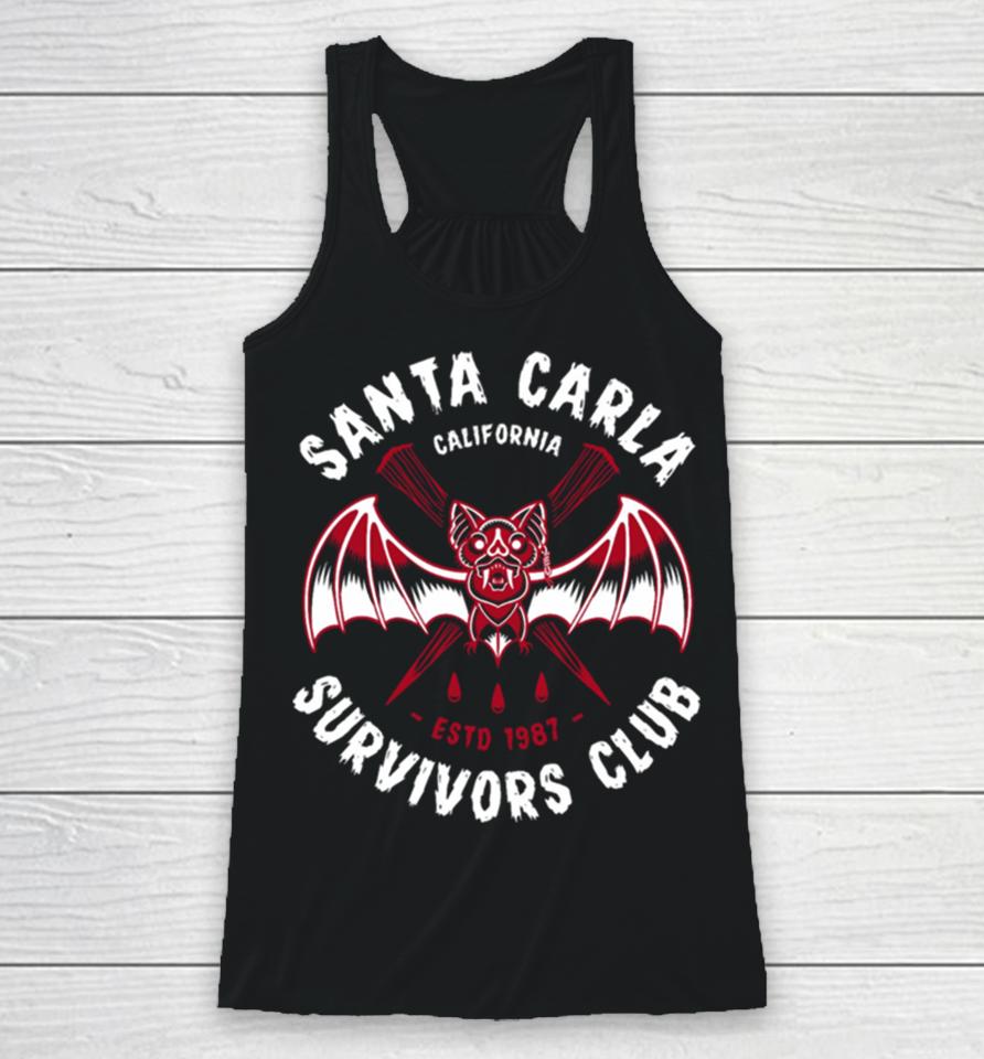 Santa Carla Survivors Club Lost Boys Vampire Club Badge Racerback Tank