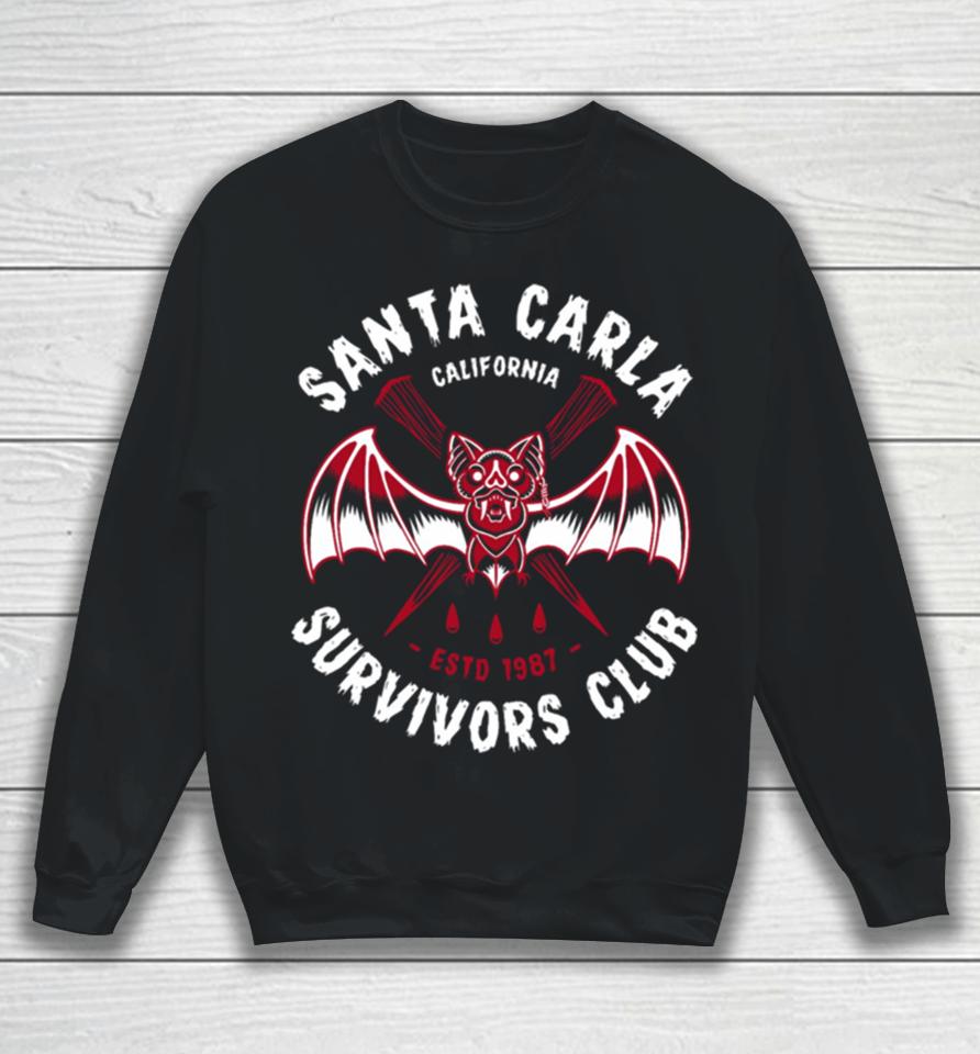 Santa Carla Survivors Club Lost Boys Vampire Club Badge Sweatshirt