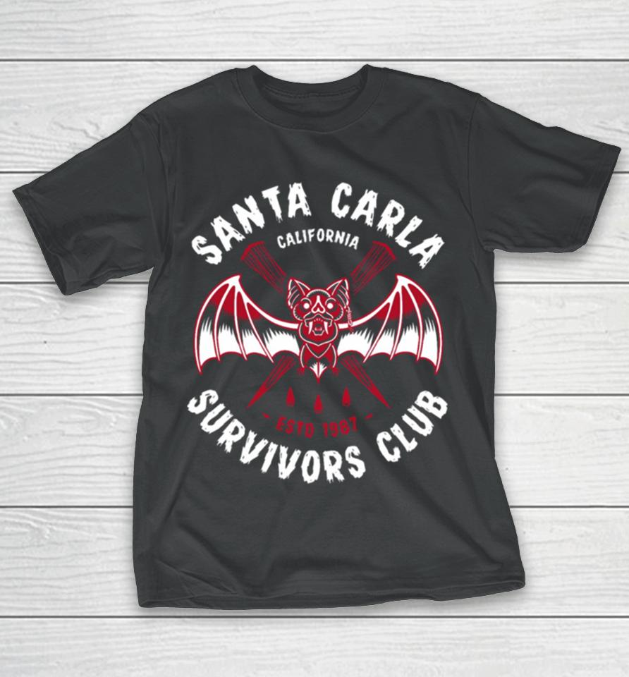 Santa Carla Survivors Club Lost Boys Vampire Club Badge T-Shirt