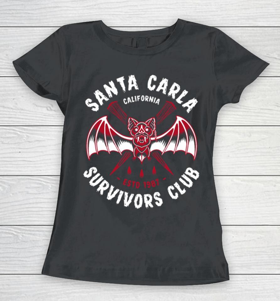 Santa Carla Survivors Club Lost Boys Vampire Club Badge Women T-Shirt