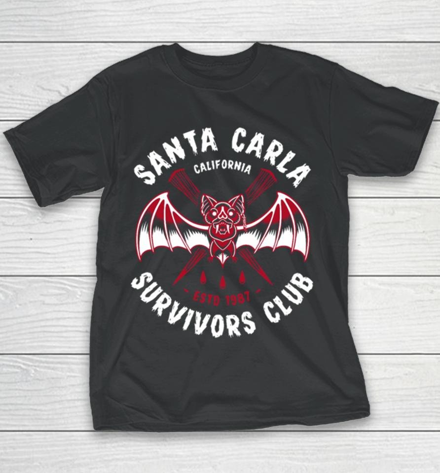 Santa Carla Survivors Club Lost Boys Vampire Club Badge Youth T-Shirt