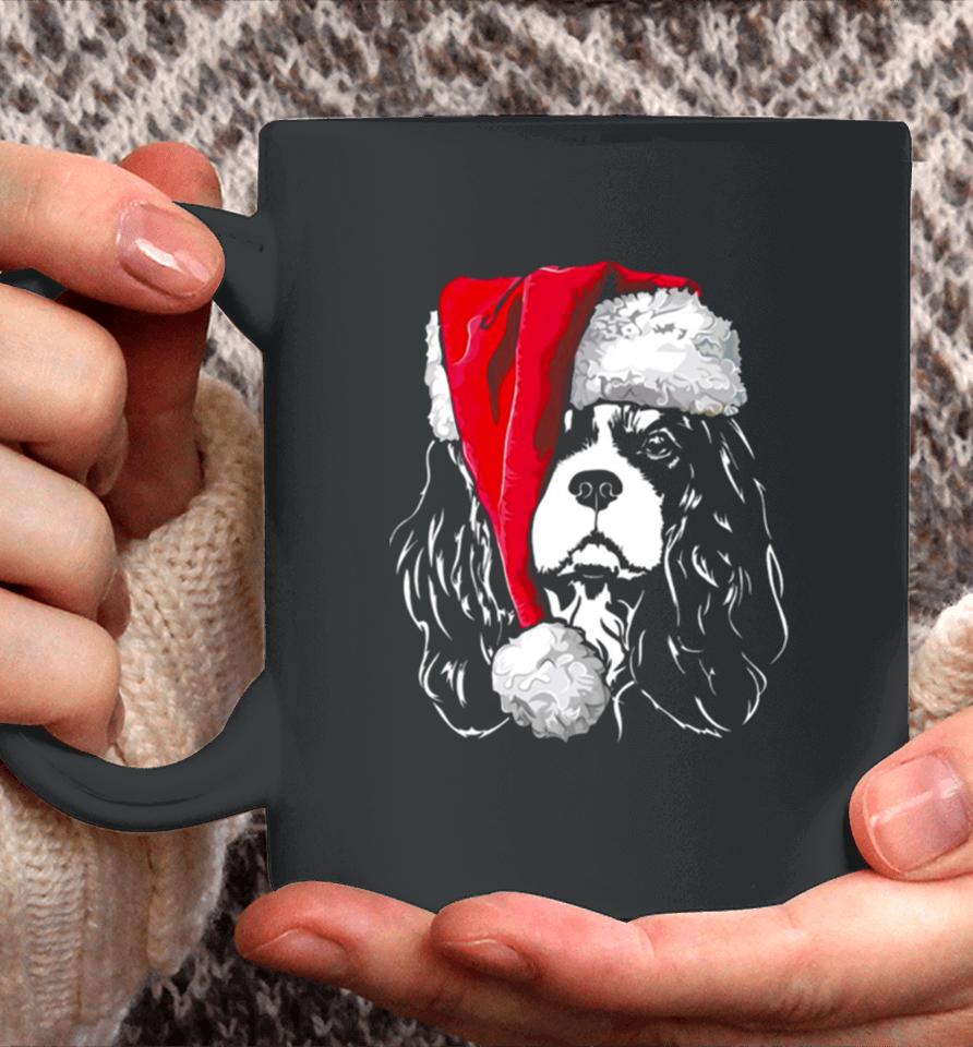 Santa Cavalier King Charles Spaniel Christmas Dogs Coffee Mug