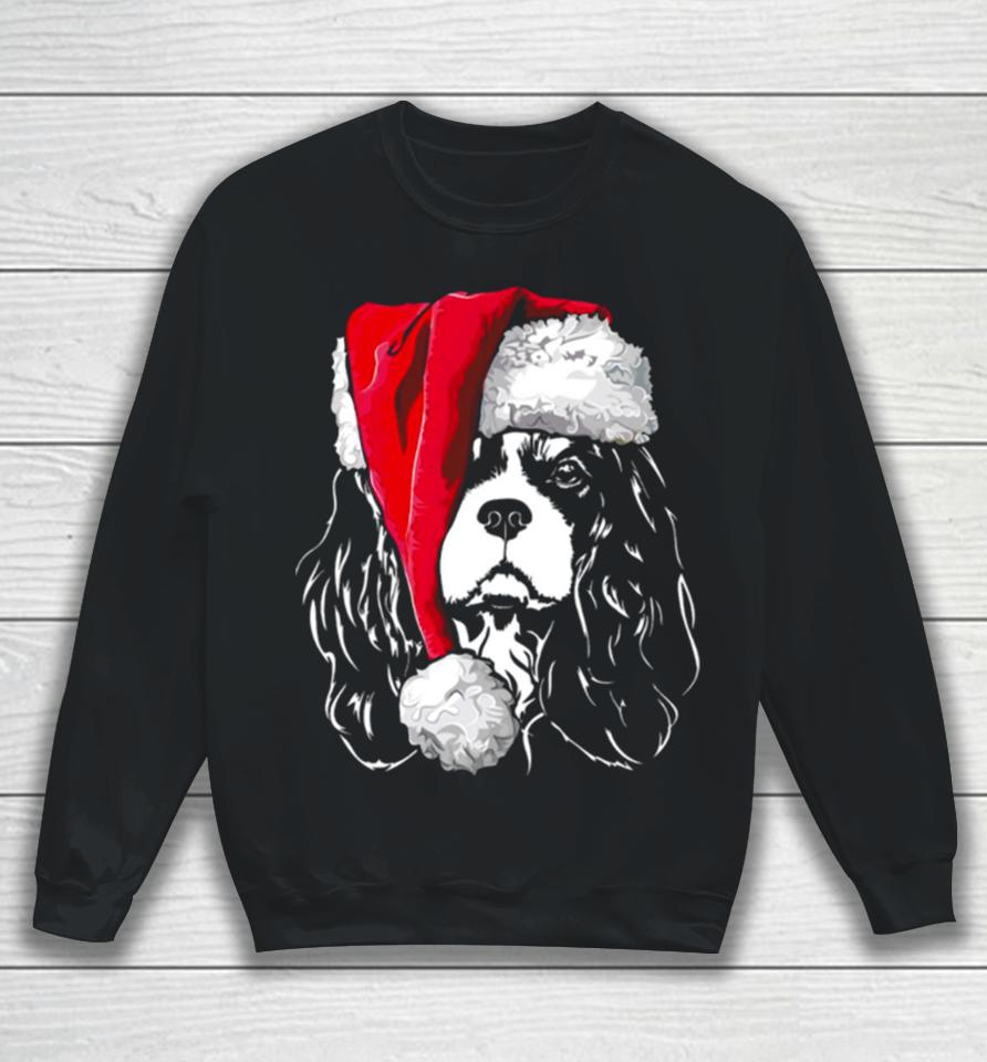 Santa Cavalier King Charles Spaniel Christmas Dogs Sweatshirt