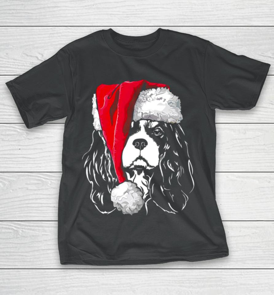 Santa Cavalier King Charles Spaniel Christmas Dogs T-Shirt
