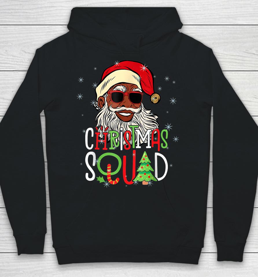 Santa Christmas Squad Black Men African American Pajamas Hoodie