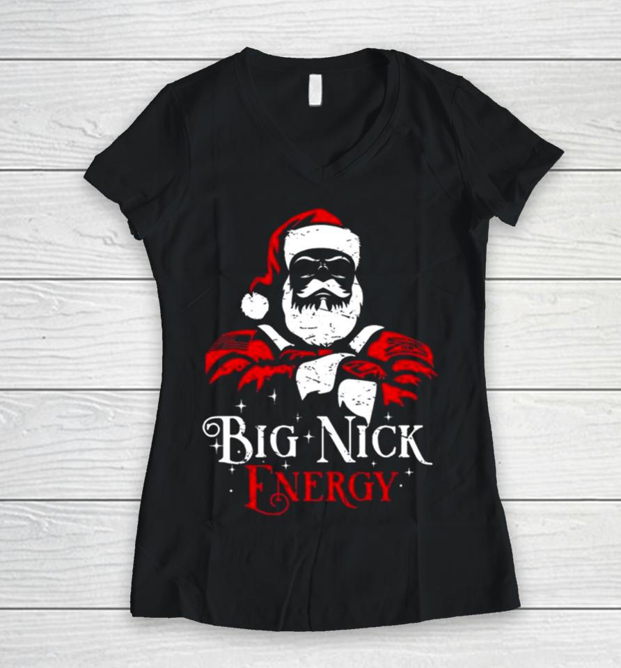 Santa Claus Big Nick Energy Christmas 2023 Sweatshirts Women V-Neck T-Shirt