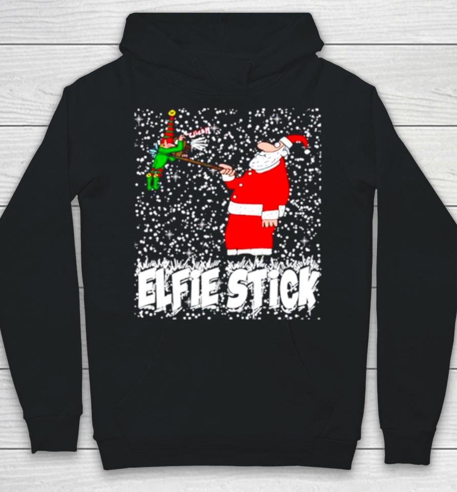 Santa Claus Elfie Stick Funny Christmas Hoodie