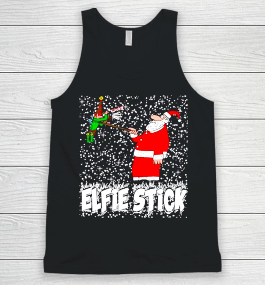 Santa Claus Elfie Stick Funny Christmas Unisex Tank Top