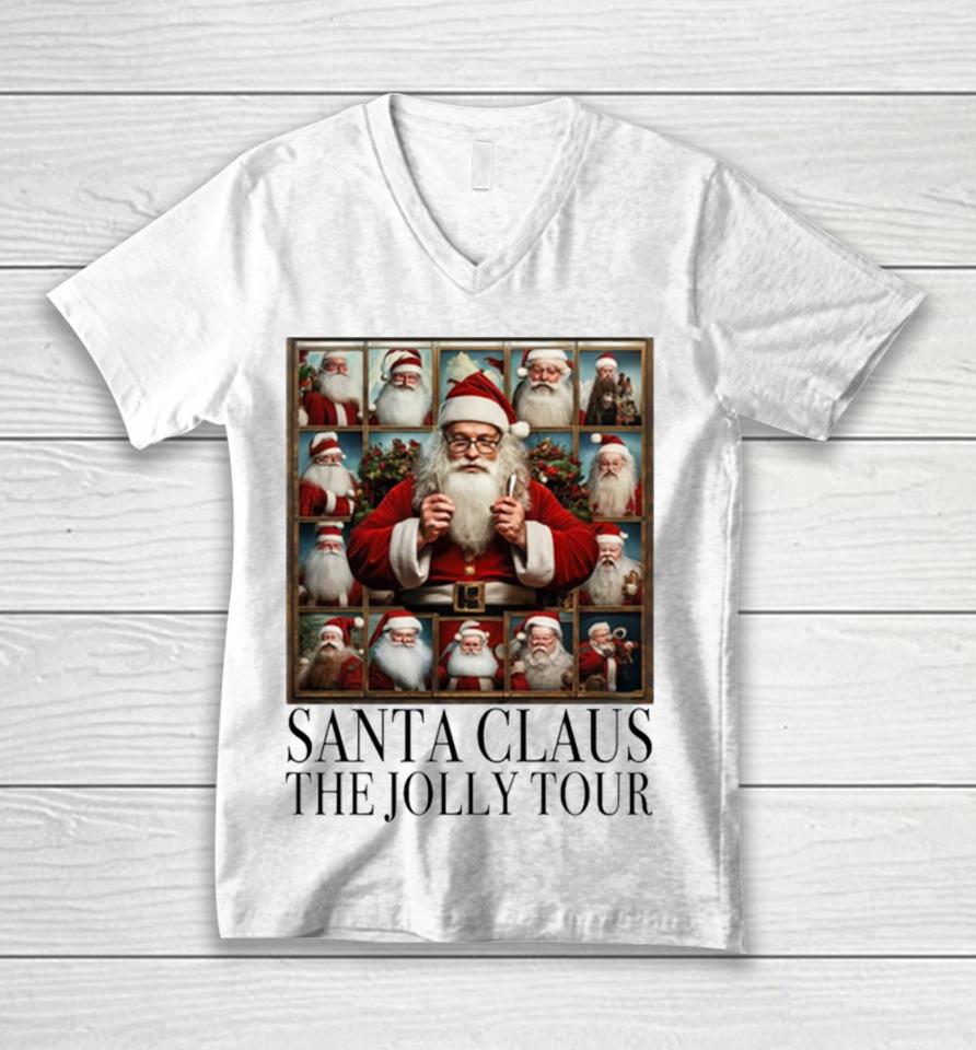 Santa Claus The Jolly Tour Unisex V-Neck T-Shirt
