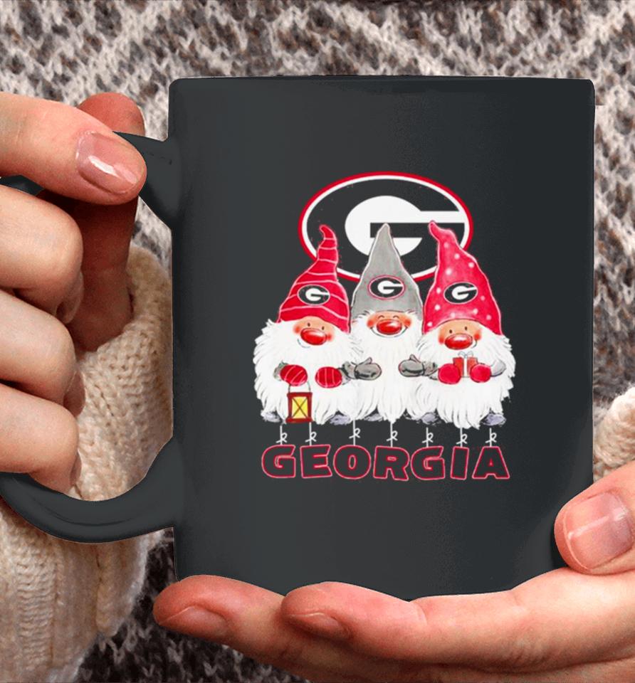 Santa Gnome Georgia Bulldogs Logo Merry Christmas Coffee Mug