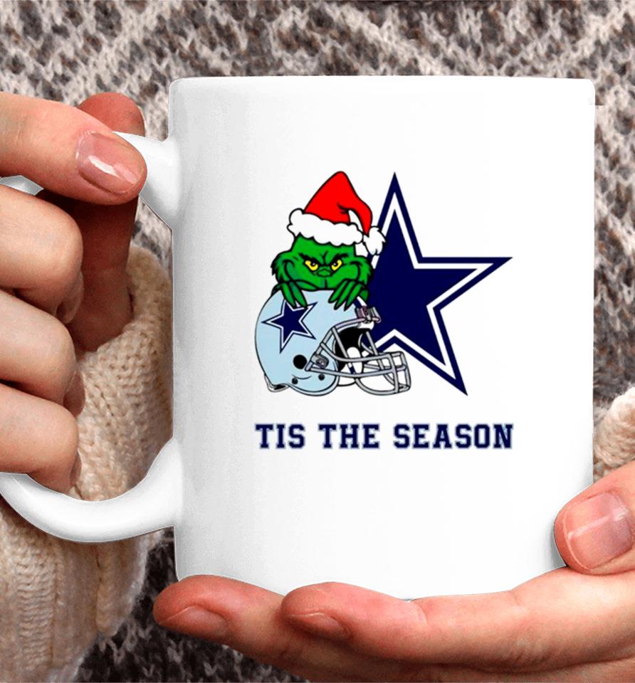 Santa Grinch Cowboys Tis The Season Coffee Mug