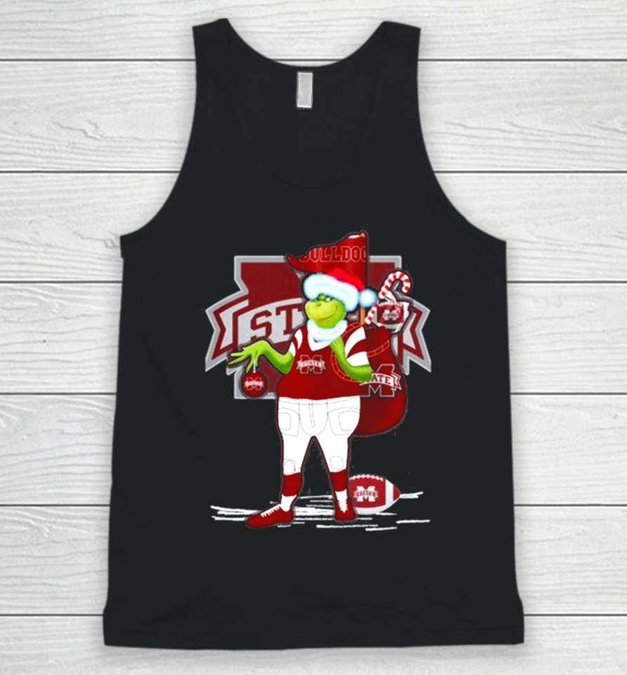 Santa Grinch Mississippi State Bulldogs Gift Christmas Unisex Tank Top