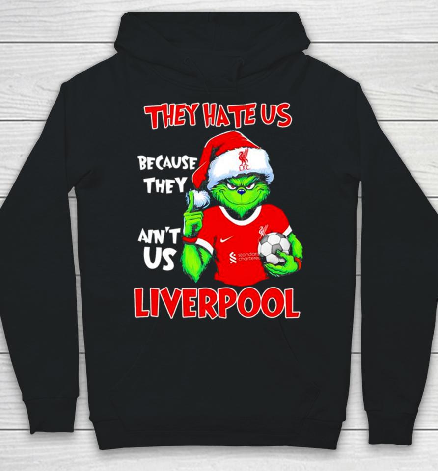 Santa Grinch Player The Hate Us Because They Ain’t Us Liverpool Hoodie