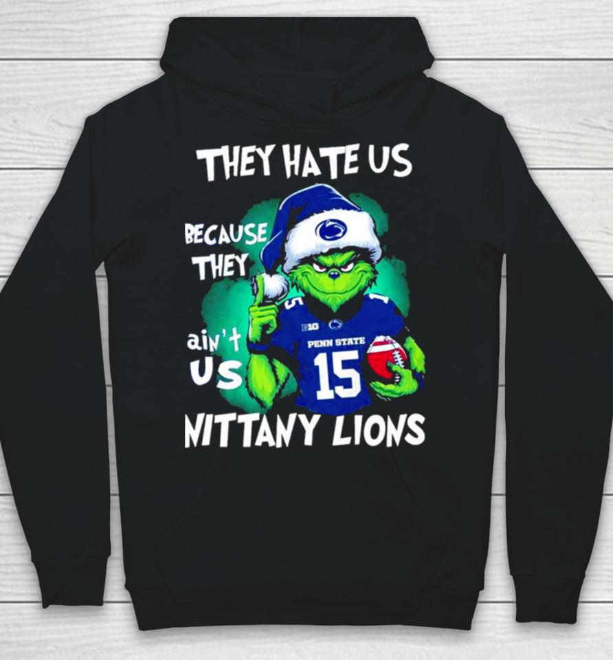 Santa Grinch They Hate Us Because They Ain’t Us Penn State Nittany Lions Football Christmas Hoodie