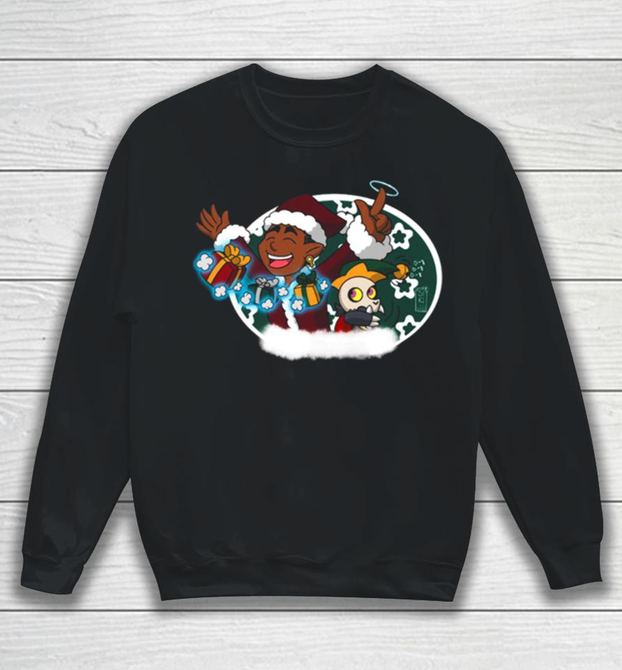 Santa Gus And Elf King Christmas Sweatshirt