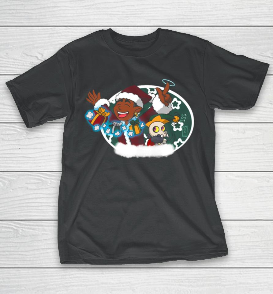 Santa Gus And Elf King Christmas T-Shirt