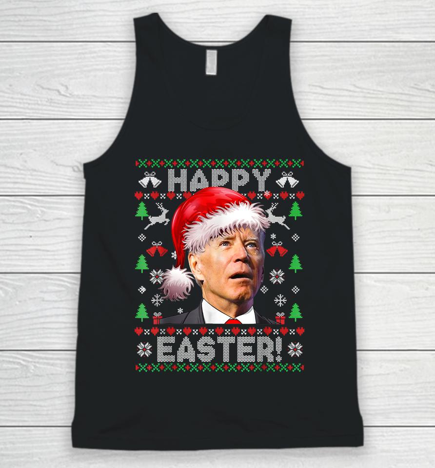 Santa Joe Biden Happy Easter Unisex Tank Top