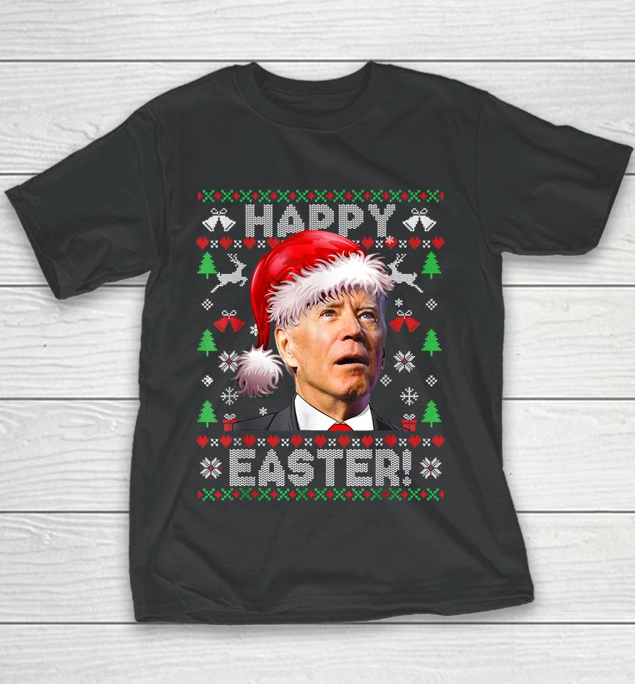 Santa Joe Biden Happy Easter Youth T-Shirt
