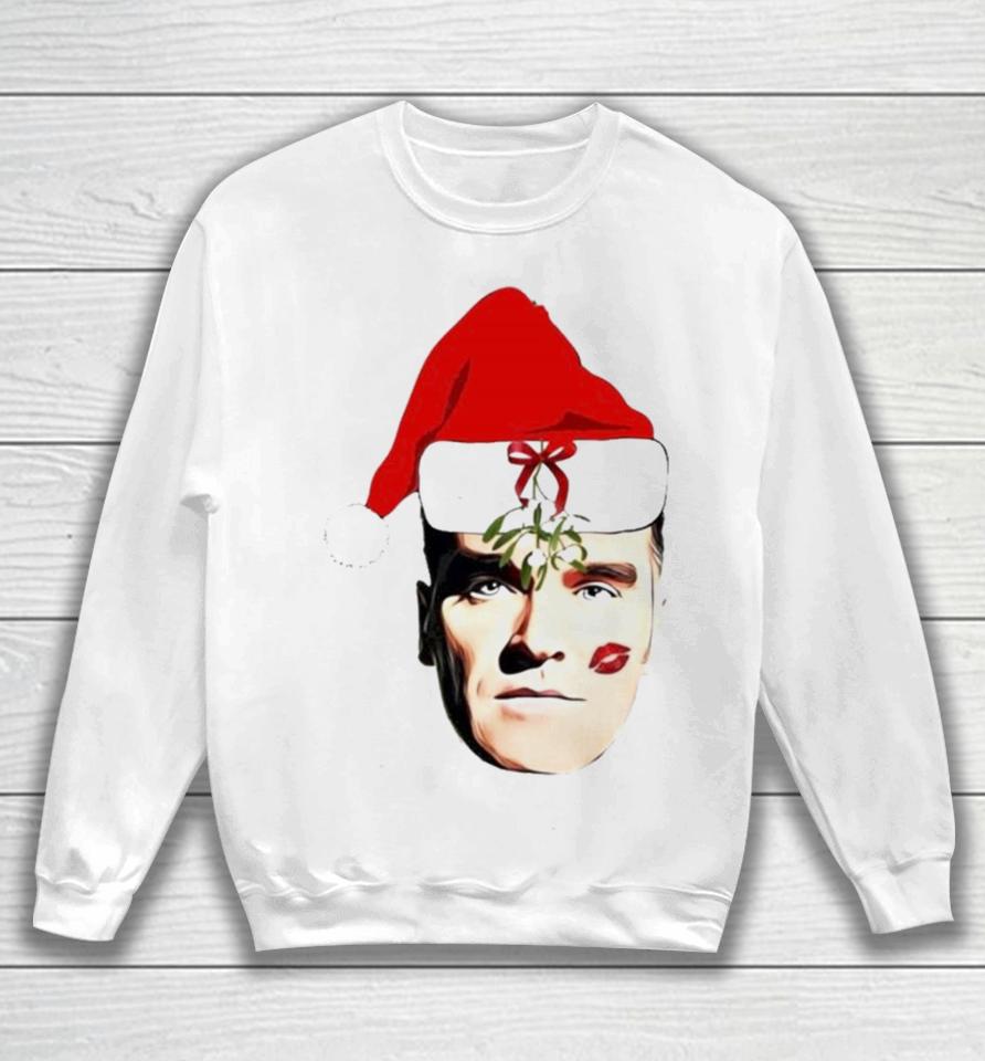 Santa Morrissey Face Merry Christmas Sweatshirt