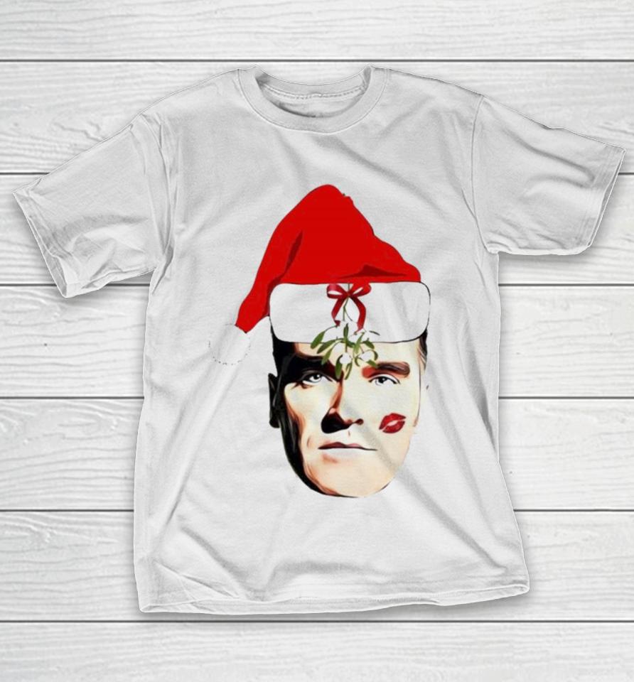 Santa Morrissey Face Merry Christmas T-Shirt