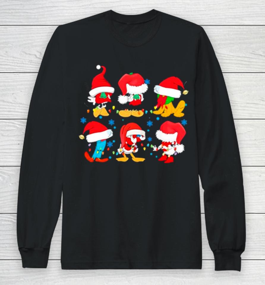 Santa Mouse And Friends Christmas Long Sleeve T-Shirt