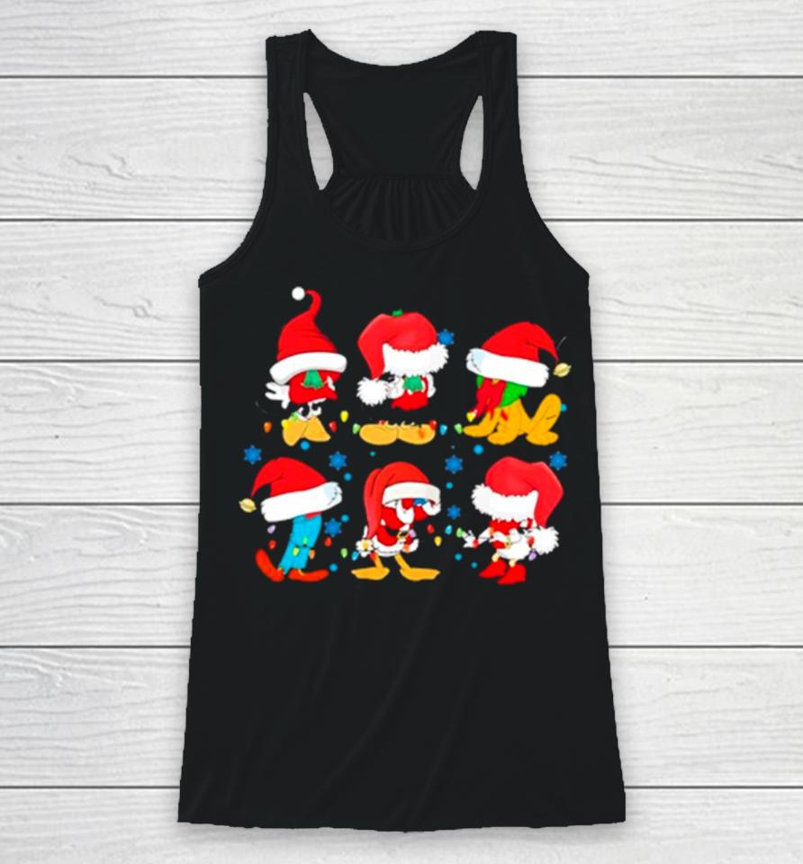 Santa Mouse And Friends Christmas Racerback Tank