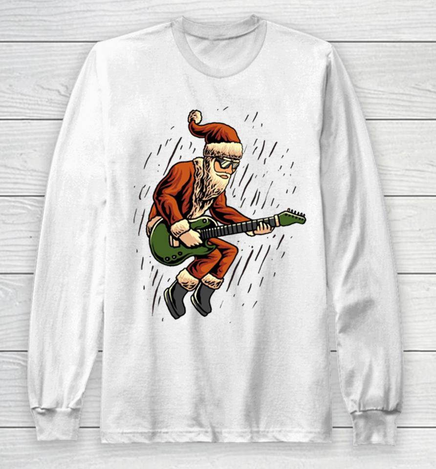 Santa Rock And Roll Long Sleeve T-Shirt