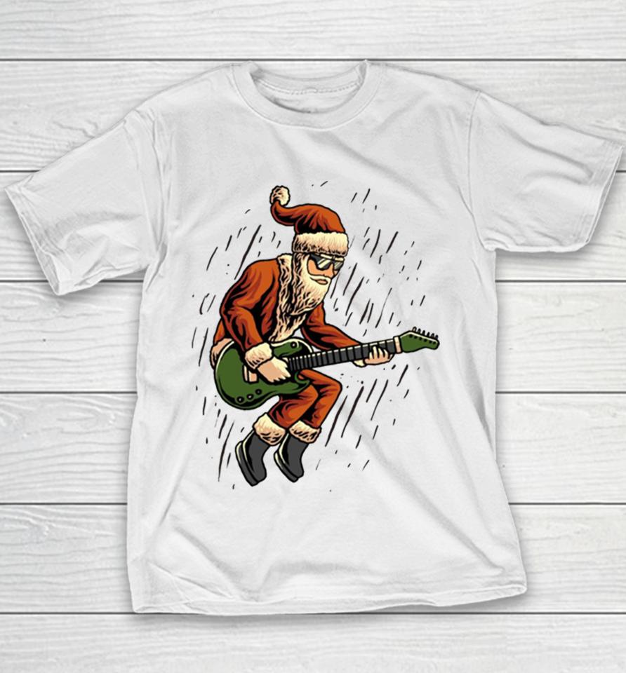 Santa Rock And Roll Youth T-Shirt