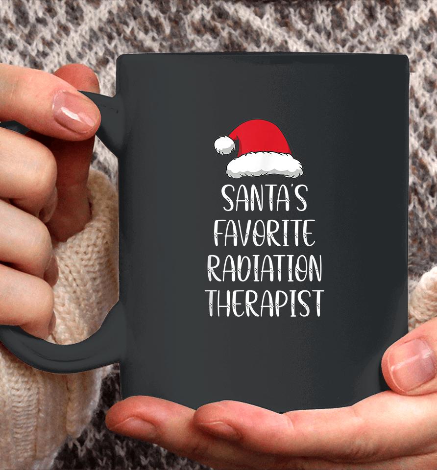 Santa's Favorite Radiation Therapist Funny Christmas Coffee Mug