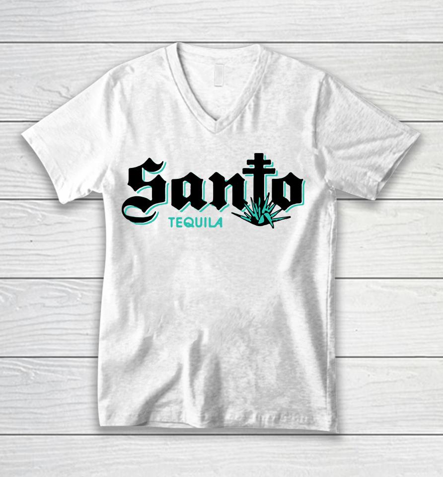 Santo Tequila Shirt Santa Tequila Unisex V-Neck T-Shirt