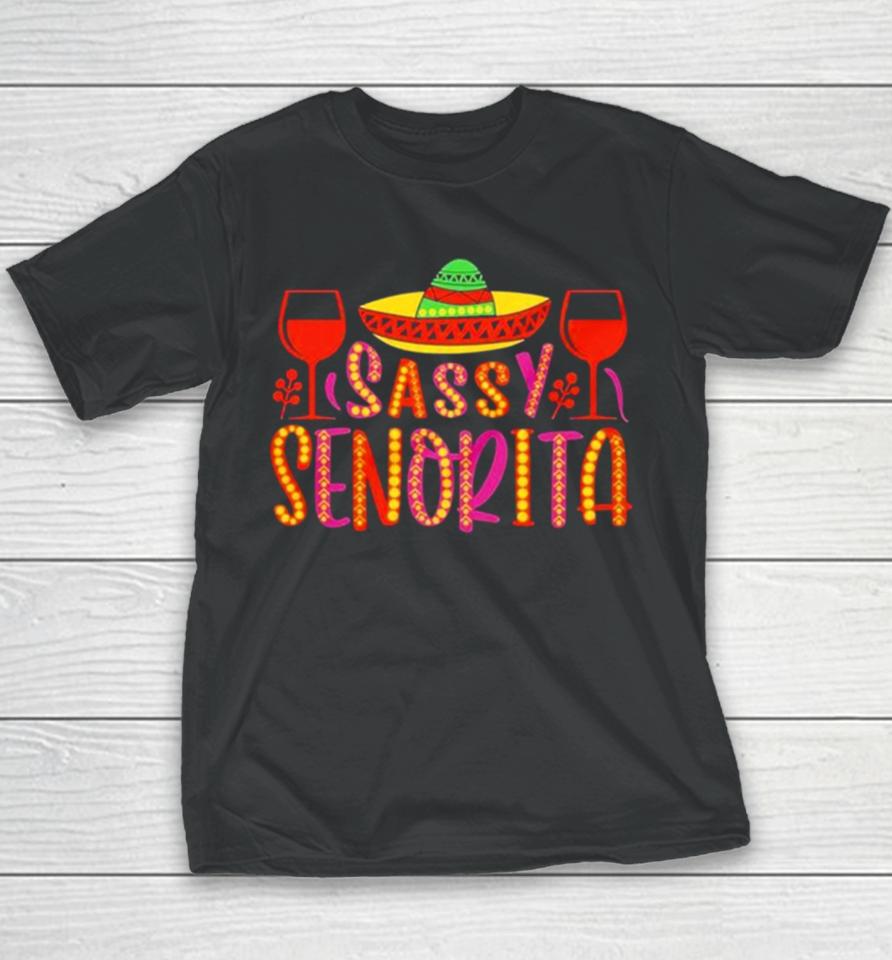 Sassy Senorita Cinco De Mayo Youth T-Shirt