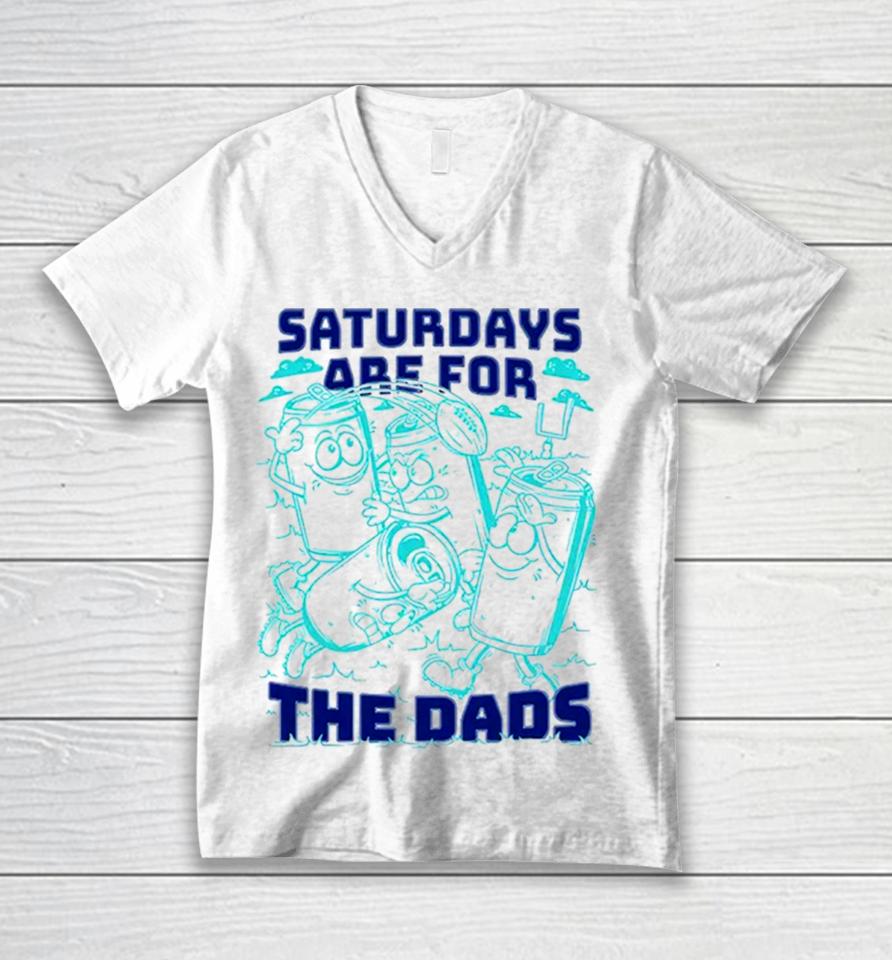 Saturdays Are For The Dads Football Unisex V-Neck T-Shirt