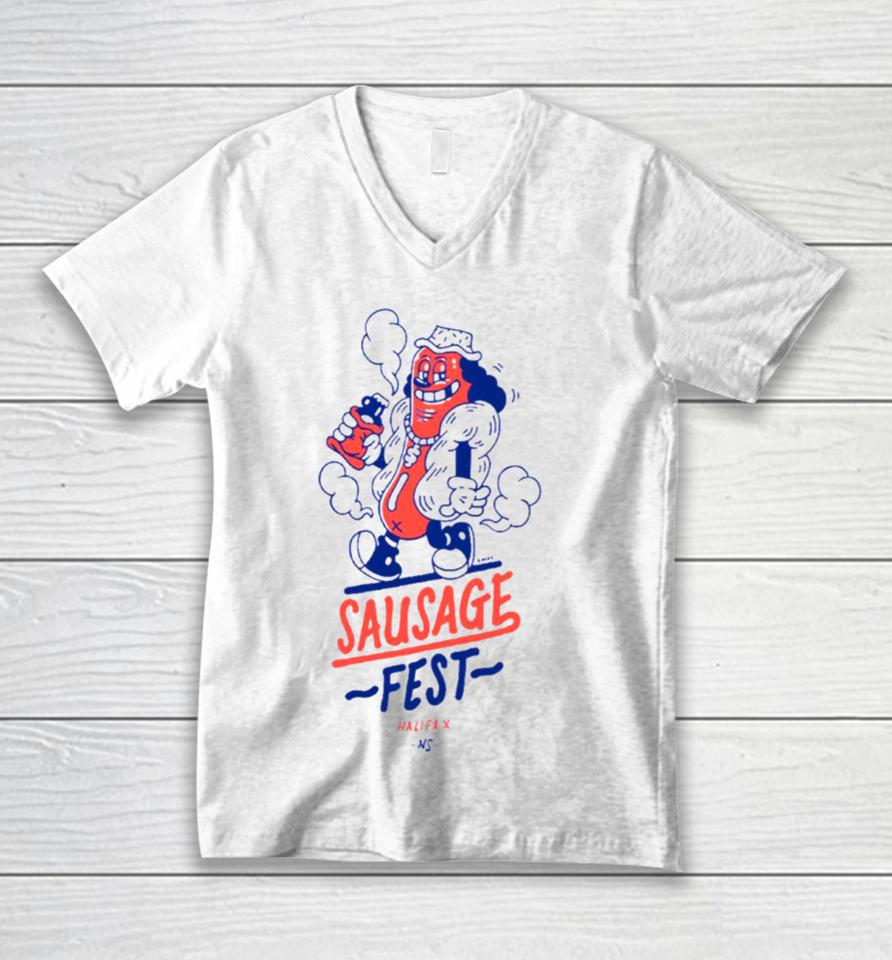 Sausage Fest Halifax Unisex V-Neck T-Shirt