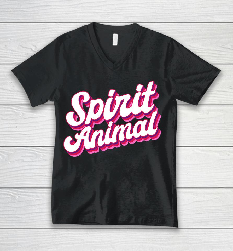 Savagemomlife Merch Spirit Animal Unisex V-Neck T-Shirt