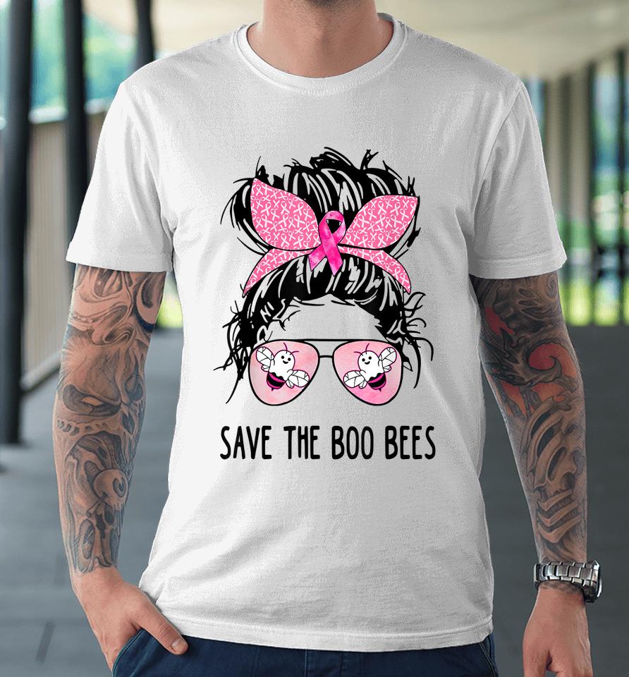 Save The Boo Bees Boobees Breast Cancer Awareness Halloween Premium T-Shirt